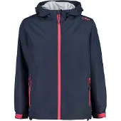 CMP Mädchen Regenjacke Fix Hood 39X7985-N950 128 - Black Blue - 128