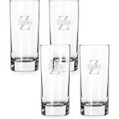Yoursurprise Longdrinkglas mit Gravur (4 Stück)