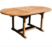 Teako Design Ausziehtisch Mantua Teakholz massiv 180-240 x 100 cm