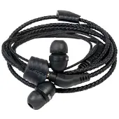 Wraps WRAPSLBLK-V15M Natural Leder In-Ear-Kopfhörer mit Patentiertem Verschlusssystem