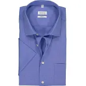 Seidensticker Hemd Modern Fit Kent kurzarm bügelfrei blue