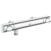 GROHE Thermostat-Brausebatterie Grohtherm 500 34794, Wandmontage, ohne Absperrverschraubung, eigensicher, chrom