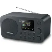 Muse M-128 DBT, Tragbar, DAB, DAB+, FM, PLL, 5 W, TFT-LCD, 7,11 cm (2.8"), Schwarz