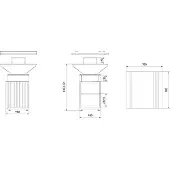 Kratki Feuerplatte Quadrum Vertical