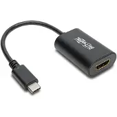 Tripp Lite U444-06N-HD4K6B USB-C-zu-HDMI-Adapter (Stecker/Buchse) – 4K 60 Hz, HDCP 2.2, Schwarz, 0,1524 m, USB Typ-C, HDMI, Männlich, Weiblich, Nickel/Gold