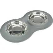 Trixie Edelstahl Silikon Futternapf-set Mit Schüssel 0.3 L