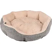 Flamingo Hundebett Zupo achteckig grau, Maße: 60 x 50 x 17 cm