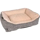 Flamingo Hundekorb Zupo Rechteckig 50x40x16 cm Grau