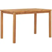 vidaXL Garten-Esstisch 120x70x77 cm Massivholz Teak