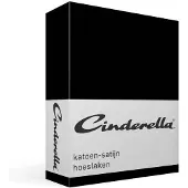 Cinderella Spannbettlaken Black (Satin)-200 x 210 cm