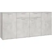 vidaXL Sideboard Betongrau 160x36x75 cm Holzwerkstoff