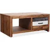 vidaXL Couchtisch Massivholz Akazie 90x50x37,5 cm