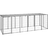 vidaXL Hundezwinger Stahl
