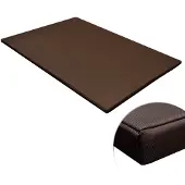 vidaXL Hundematte Flach Rechteckig Braun XL