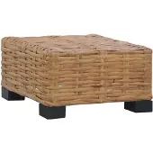 vidaXL Couchtisch 47x47x28 cm Rattan Natur