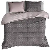 De Witte Lietaer bettbezug 260 x 240 cm Baumwolle rosa/schwarz