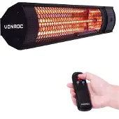 Vonroc Heizstrahler Marsili 2000 W – Mit Fernbedienung - Schwarz
