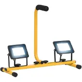 vidaXL LED-Fluter mit Handgriff 2x20 W Kaltweiß