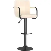 vidaXL Barhocker Creme Stoff