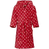 Playshoes bademantel Punkte Junior rot Größe 146/152