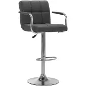 vidaXL Barhocker Dunkelgrau Stoff