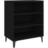 vidaXL Sideboard Schwarz 57x35x70 cm Holzwerkstoff