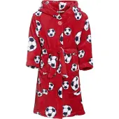 Playshoes bademantel SoccerJunior Fleece rot Größe 146/152