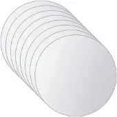 vidaXL 16-tlg. Spiegelfliesen-Set Rund Glas