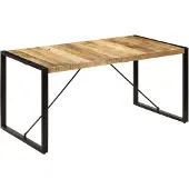vidaXL Esstisch 160x80x75 cm Massivholz Mango