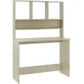 vidaXL Schreibtisch mit Regalen Sonoma-Eiche 110x45x157 cm