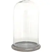 Clayre Eef Glasglocke 6GL3536 Transparent 17x29 cm