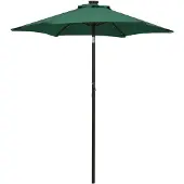 vidaXL Sonnenschirm mit LED-Beleuchtung Grün 200x211 cm Alu