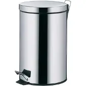 kela Treteimer Silent Close Nila Edelstahl silber glänzend 39cmh 25cmØ 12L, 10925