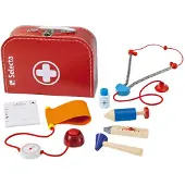Selecta Spielzeug Spielset Arztkoffer Junior 25 x 18 cm rot 8-teilig