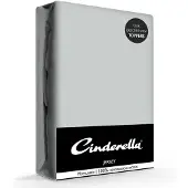 Cinderella Spannbettlaken Hellgrau (Jersey)-160 x 210/220 cm