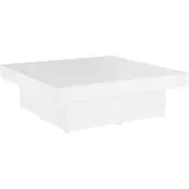 vidaXL Couchtisch Weiß 90x90x28 cm Holzwerkstoff