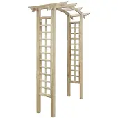 vidaXL Gitterbogen Holz