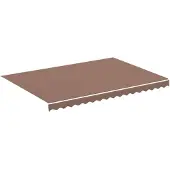 vidaXL Ersatzstoff für Markise Braun 350x250 cm Polyester