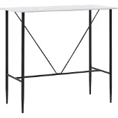 vidaXL Bartisch Weiß 120 x 60 x 110 cm MDF