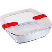 Pyrex Auflaufform Cook & Heat Viereckig Transparent 25 x 22 cm