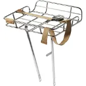 Basil Portland, Vorderseite, Fahrradkorb, Aluminium, Silber, 10 kg, 410 mm