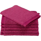 De Witte Lietaer Waschlappen Contessa Aubergine (6er Set)