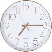 vidaXL Wanduhr 30 cm Rotgold
