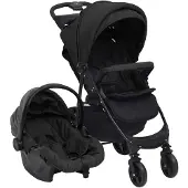 vidaXL 3-in-1 Kinderwagen Anthrazit Stahl
