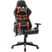 vidaXL Gaming-Stuhl Schwarz und Orange Kunstleder