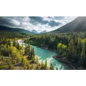 Overig Vliestapete "Digitaldruck Vlies - Wild Canada - Größe 450 x 280 cm" bedruckt glatt Wohnzimmer, Schlafzimmer