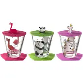 Leonardo Kinder-Trinkset Flamingo Einhorn Panda (9-teilig)