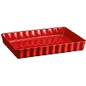 Emile Henry Tortenform Tief Grand Cru 34 x 24 cm