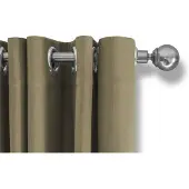 Lifa Living Vorhang - Beige - Verdunkelung & Schalldämmung - Vorhänge mit Ringen - 100% Polyester - 300 x 250 cm - 1 Stück