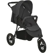 vidaXL Kinderwagen Anthrazit Stahl
